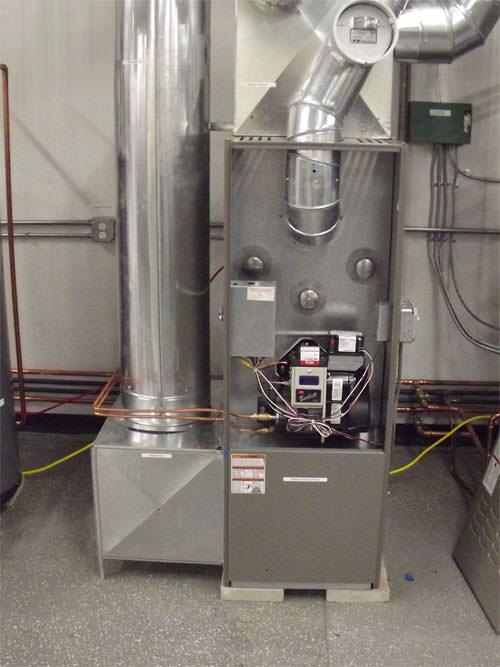 Heating: Oil Furnaces Oil Furnace features: Barometric damper (except