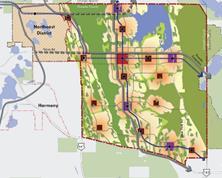 Maitland Center (Orange/Seminole line) to OIA Mosaic conservation area would extend from Maitland Center to Taft/OIA Eastern Agricultural Area would
