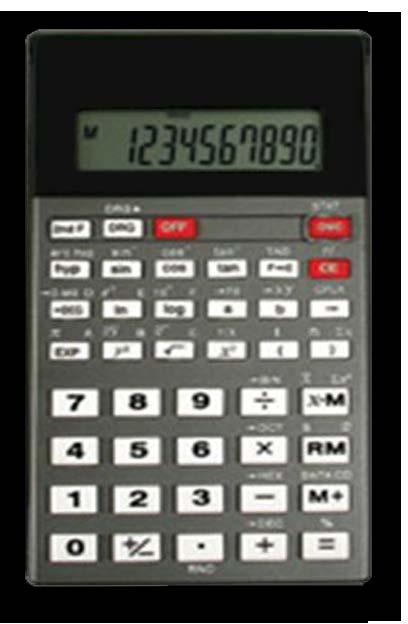 Appendix B: Calculator Use The picture below shows a calculator with the same functions as the one you will be provided with during your exam.