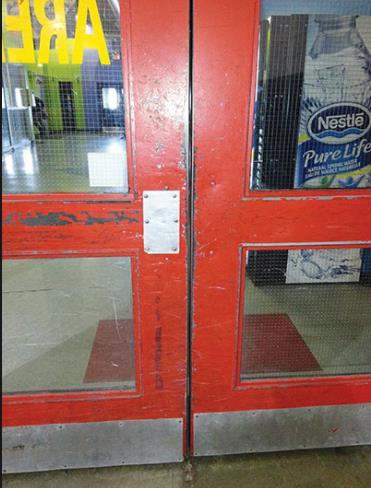 Common Door Deficiencies Areas surrounding the fire door are blocked Broken,