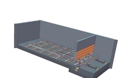 Pusher discharge unit Optional design for rectangular storage rooms. Suitable for all commonly used biomass fuels.