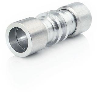 LOKRING TUBE CONNECTIONS 15 STRAIGHT CONNECTORS STRAIGHT CONNECTORS For connecting aluminium tubes with identical outer diameters. Article no.