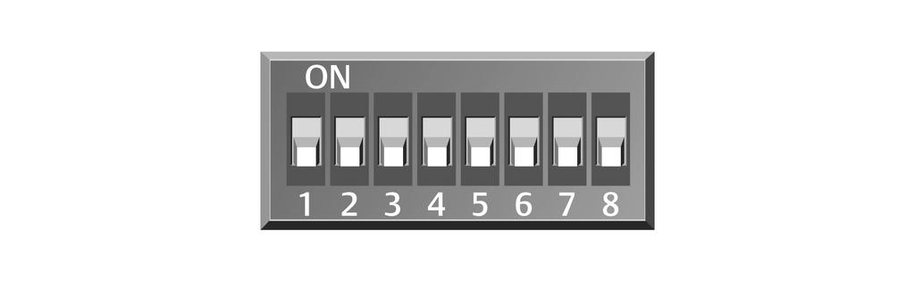 18 below shows a representation of the DIP switches. 4. Confirm that the DIP switches are set correctly for each sensor, and replace the housing cover if necessary. Table 12.
