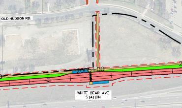 Baseline Project Scope - Stations 5 Bus Bypass Lanes (4-Lane Section at Stations) Mounds