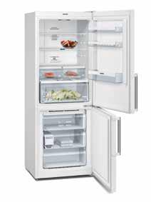 function Storage time in event of power failure: 20 hrs Freezing capacity: 15kg/24hrs Doors: inox easyclean, side panels inox coloured Door right hinged, reversible iq300 385 litre no frost fridge /