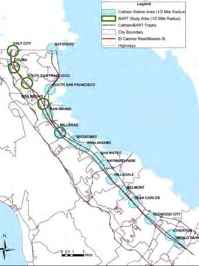 San Mateo County, CA: Identifying Shared Challenge and Solutions The San Mateo County Transit District sponsored a study on TOD along two parallel rail corridors in San Mateo County: BART from Daly