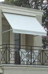 Fabric Awnings reduce the total heat load on and in your house, minimising the need for supplementary