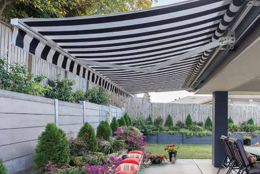 Folding Arm Awnings Create a cool, shady outdoor area with a Folding Arm Awning.