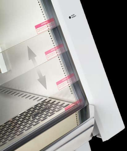 Low noise level <58dBA (1.2 meter (4 ) cabinet) is significantly quieter than conventional cabinets.