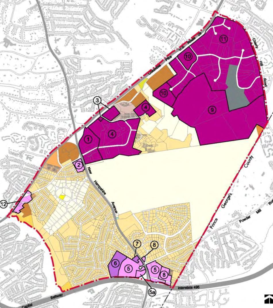 Proposed Zoning: CR Zones for commercially zoned property and some multi-family zoned