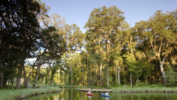 Drawn by the native environments including coastal uplands, sandy ridges, tidal creeks, wetland preserves, extensive tree canopies and ancient oak hammocks all bound by navigable waterways, Fletcher