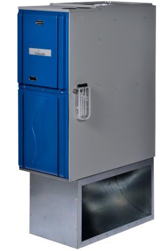 We recommend the use of the bottom base return for a better airflow through the furnace. With this base, the air is drawn from both side of the furnace s blower leading to a more laminar airflow. 3.