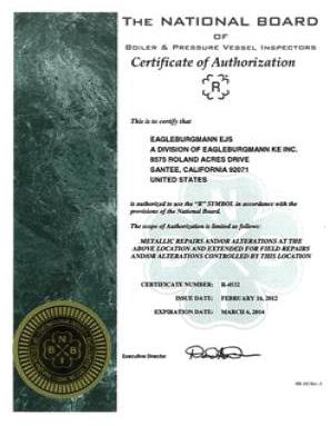 quality approvals and certifications recognized