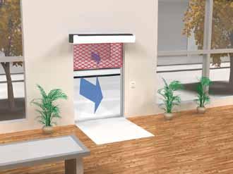 Protects the whole door opening A correctly installed air curtain creates an air barrier that covers the whole opening and is adapted for the stresses that it is exposed to.