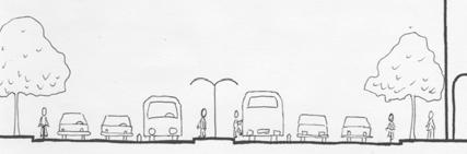 街道与公园交通 Intermodal Streets and Parks Parks and canals as pedestrian & bicycle network Transportation through parks: Sunken roads, shuttle buses Arterial