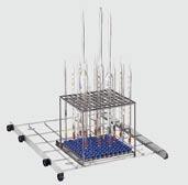 C723 > upper mixed basket for centrifuge tubes, vials, test tubes with 121 positions + 18 injectors mm. 75/110 h - ø mm.