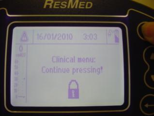 ACCESSING MENUS: There are TWO accessible menus on this machine: Patient menu and Clinical Menu. 3.1 Patient Menu (default menu) Displays the current ventilator settings.