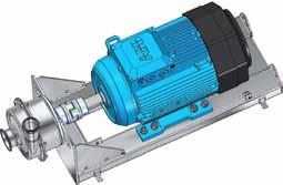 To protect electric motor from liquids and to keep an pump application clean, the hygienic shroud design contains additional parts as follow: Pos