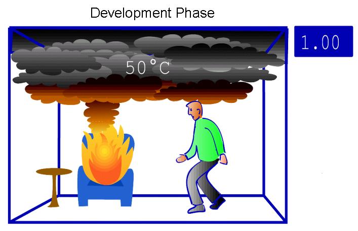 Figure 2.4: Developing fire the smoke layer is generated. Critical Conditions for Life Safety Critical conditions occur if one or more of the following conditions are met. Visibility.