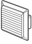 Air Extraction > Ducting & Vents Vents JF4904W JF4904B JF4904BK JF5904W JF5904B Louvered vent with flyscreen. mm diameter fitting. White Louvered vent with flyscreen. mm diameter fitting. Brown Louvered vent with flyscreen.