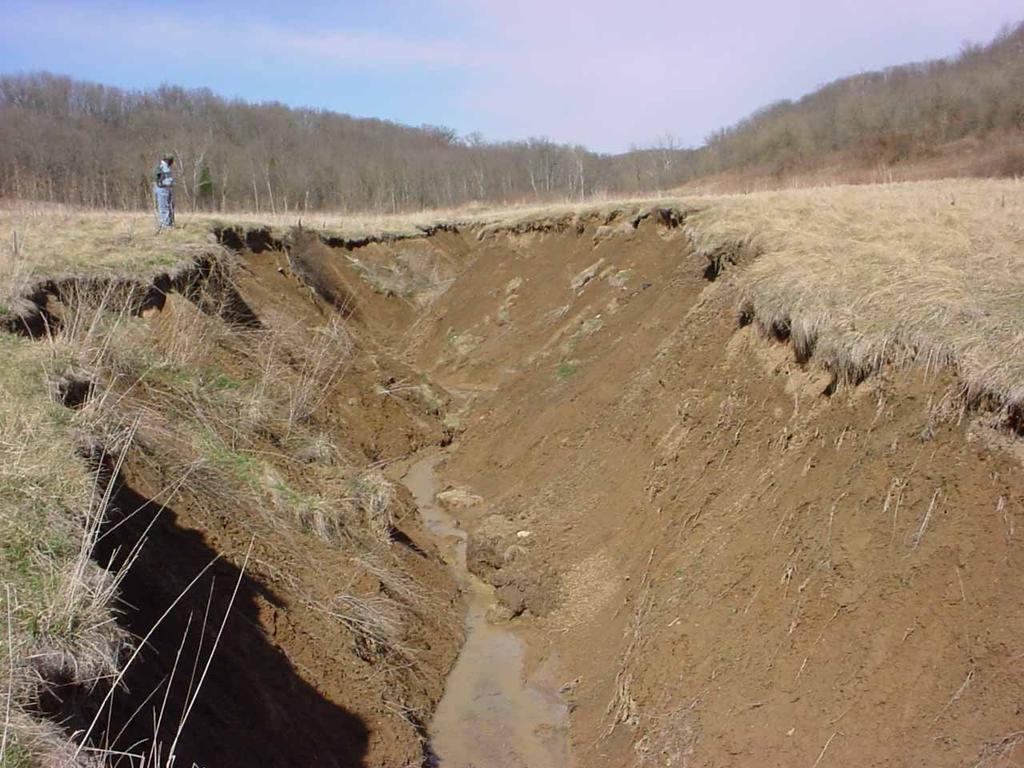 Soil erosion continues to be