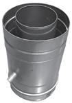 CONCENTRIC VENT Vent Pipe Vertical Drain Tee Stainless Steel Double-Wall CDT-V L Venting Series L Qty / Box CDT-V Concentric SUS 0.7" 8.