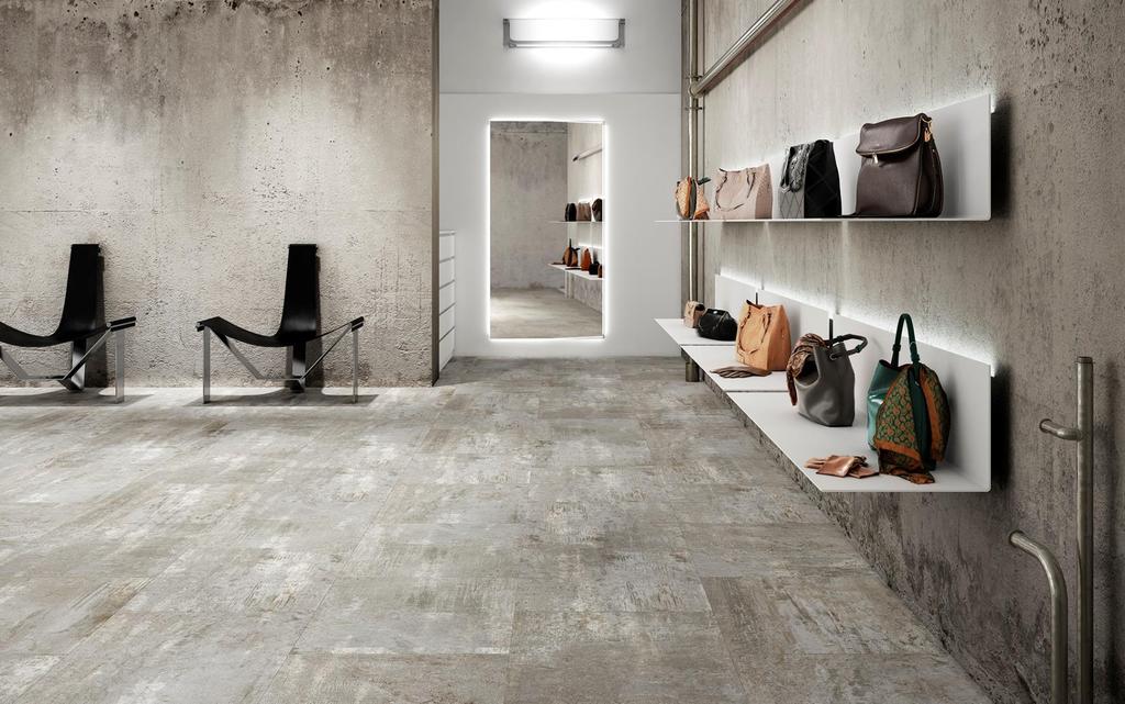 E L E N C O Elenco is an intriguing porcelain that takes its cues from the rich and varied colors of iodized metals and its breezy, low maintenance personality from porcelain.