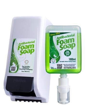 Each kit has a retail value of $232.50.. ntibacterial Foam Soap - pod arton: $68.18. Foam Soap Dispenser Each: $25.00 Heavy Duty and rugged dispenser provides an economical solution to hand cleaning.