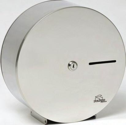 size diameter: 2 1 /4" Dispenses jumbo toilet rolls Diameter 320mm Projection 122mm Capacity 400 metre roll