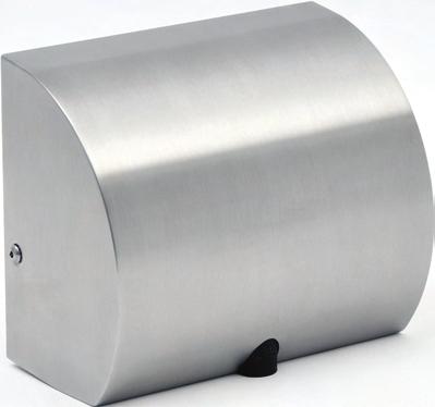 used by a standard hand dryer H 650 x W 300 mm Projection 190mm Stainless steel Two year guarantee Rated power: 850w, 6.