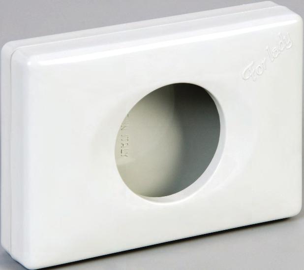 Sanitary Bag Dispenser High impact ABS construction Holds one sanitary bag box H