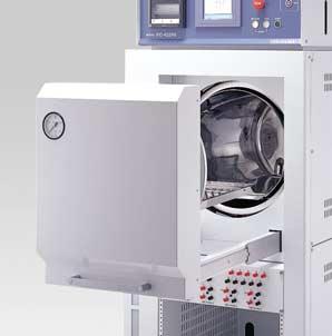 Further, the accuracy of humidity control inside the test chamber is secured by adoption of internal heating system.