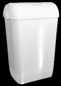 5(W) x 51cm(H) Finishes White ABS Plastic Satin Ticra Wall Bin The Unit - Beautiful Stainless Steel Wall