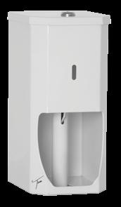 removal Available in: - 2 Roll dispensers for Low Traffic washrooms - 3 Roll dispensers for