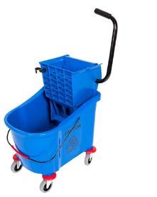 AF19) + Invader Handle ((blue) TFGH14600) Double Mopping unit no caddy 2 x 25L Buckets Separates dirty and clean water Used