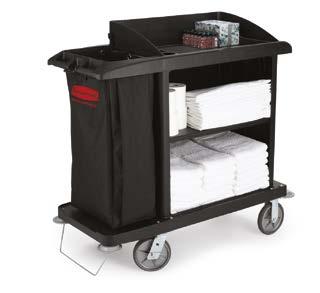 2 CLEANING EQUIPMENT HOTEL TROLLEYS Hi Capacity Housekeeping Cart Designed for larger hotels -