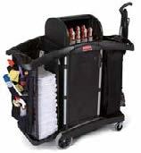 FG9T9400BLA High Security Housekeeping Cart Disinfecting Organising boxes