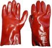 Gloves Red PVC Elbow Gloves Red Thicker PVC Glove for enhanced protection Knit at the wrists to prevent any products from getting into the glove