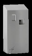 The Dispenser Finishes White Satin Stainless Steel - Comes with a lifetime warranty against workmanship defaults - Batteries will last for up to 3 years in this dispenser (Use alkaline batteries