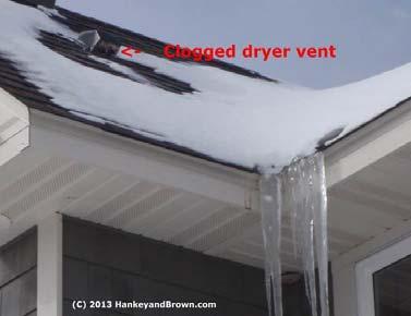 Many modern homes and apartments have dryer vents that extend up a wall, into an attic, and out through the roof.