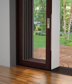 With the Pocket configuration, panels slide into wall openings and completely disappear from view.