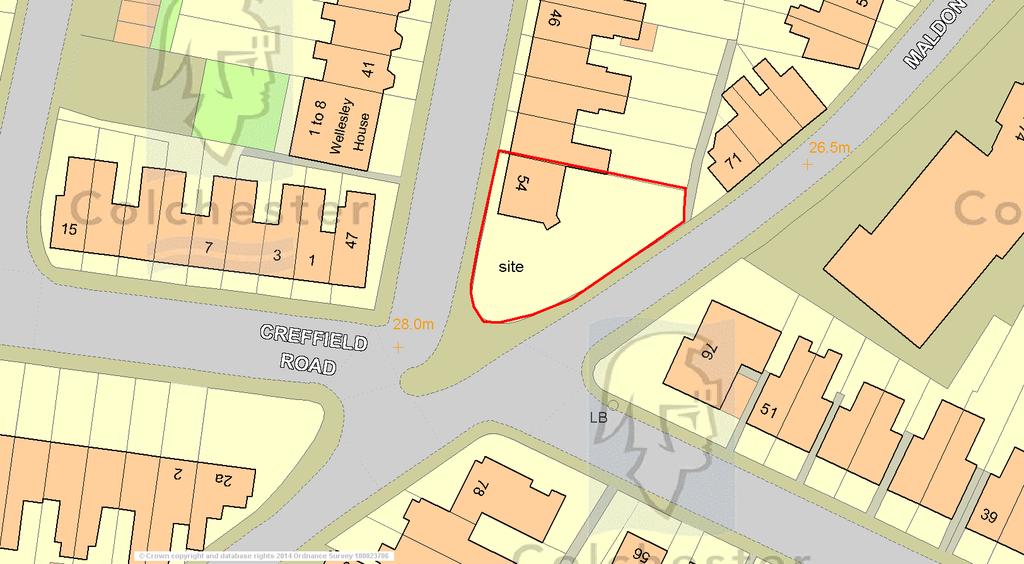 Fig 1 54 Wellesley Road site location