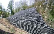 Geogrid Reinforced Geocell Faced Slope Contour slope face