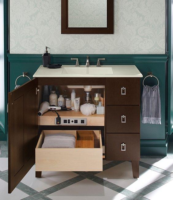 10 Creative Storage Creative Storage. One example is recessing mirrored cabinets in locations other then over the sink.