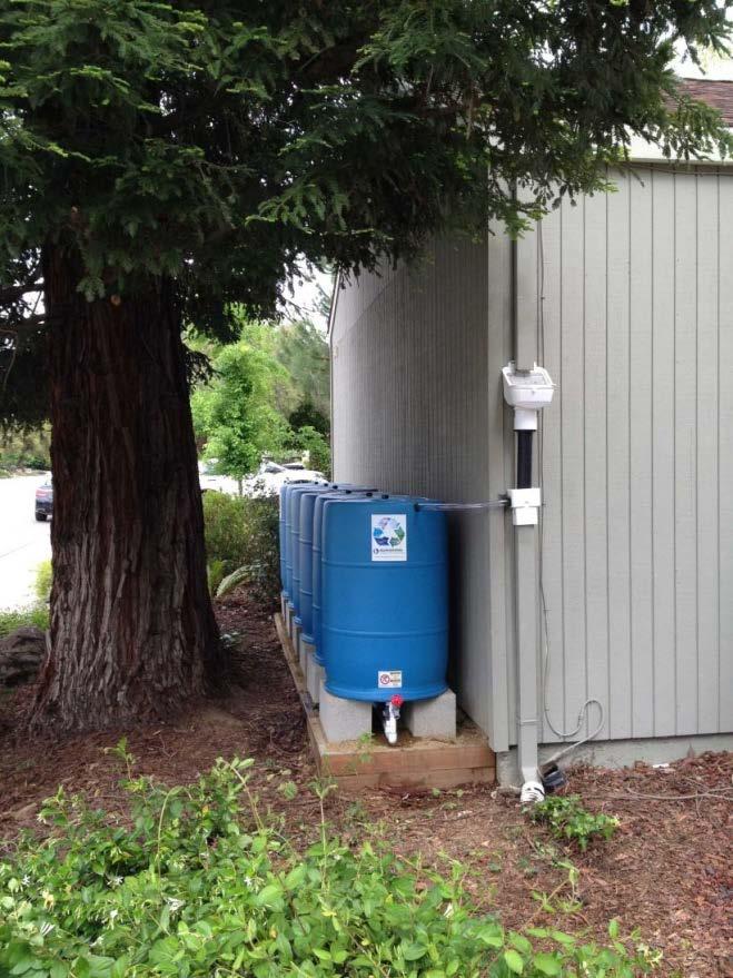 Rain barrels & Cisterns Capture rainwater to improve quality and store for dry months In winter, water captured could be used for