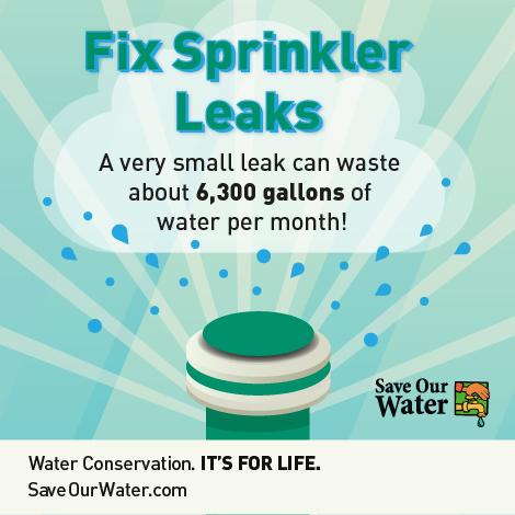 Adjust Your Sprinklers Turn on your system in the spring Check for broken heads and lines Look for run-off and overspray Adjust sprinklers to