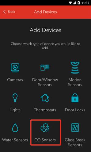 1. Login to your Rogers Smart Home Monitoring app.