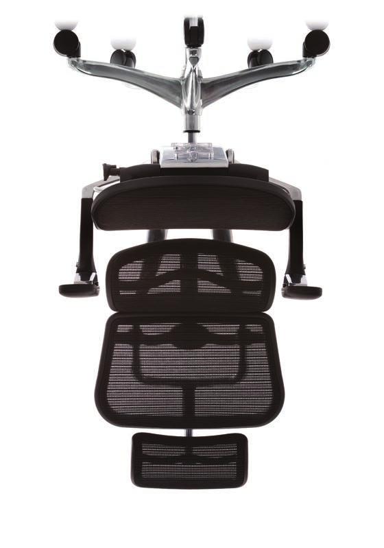 AUToMATIC LUMBAr SUPPorT Ergohuman Plus split back lumbar for adjustable comfort ArMrESTS raise, lower, angle and depth adjustments to allow forearms to rest comfortably whilst taking the weight off