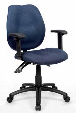 Fully ergonomic with 3 lever mechanism, moulded seat and back for extra support and comfort. The Sabina is a 24/7 chair.
