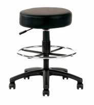 Featuring a heavy gauge tube frame with black upholstered fabric seat and